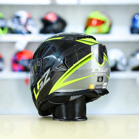 Mũ Fullface LS2 FF800 KPA 2 Kính Đen Xám Vàng Bóng FREESHIP + Tặng Pinlock