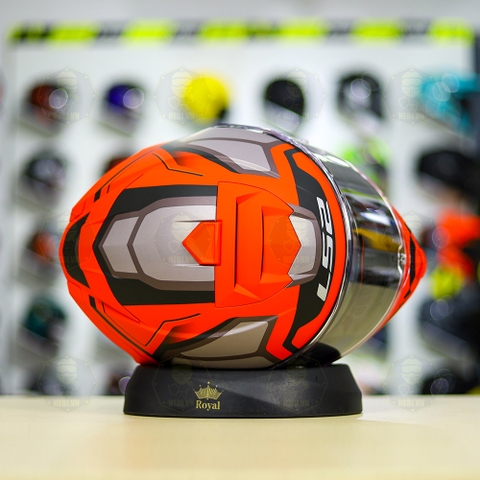 Mũ Fullface LS2 FF800 KPA 2 Kính Xám Đỏ Nhám FREESHIP + Tặng Pinlock