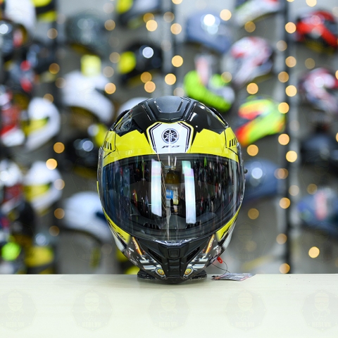 Mũ Fullface ROC R11 Pro Đen Bóng + Dán Tem Decal R15 Vàng FREESHIP