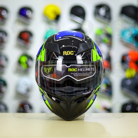 Mũ Fullface ROC 05 K3SV Xanh Bóng V3 DAIJIRO FREESHIP