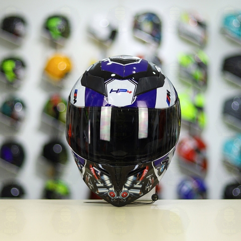 Mũ Royal M138b Đen Bóng + Tặng Dán Tem Decal BMW Trắng Xanh FREESHIP