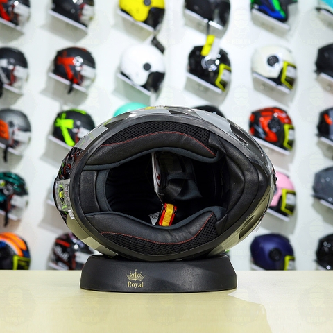 Mũ Fullface TORC T18 POC Camo Trắng Xanh Mạ FREESHIP