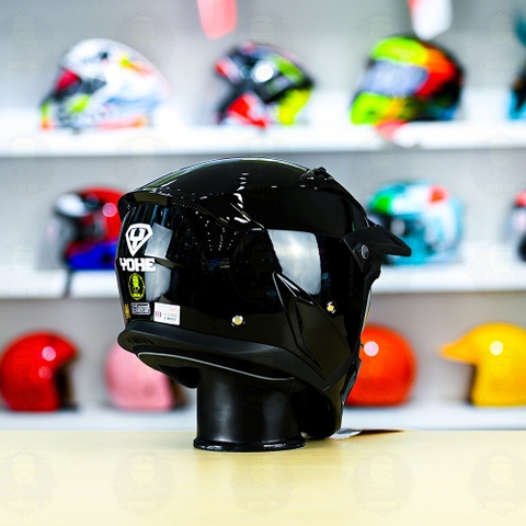 Mũ Fullface Yohe 890 NAVI Đen Bóng FREESHIP