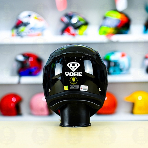 Mũ Fullface Yohe 890 NAVI Đen Bóng FREESHIP