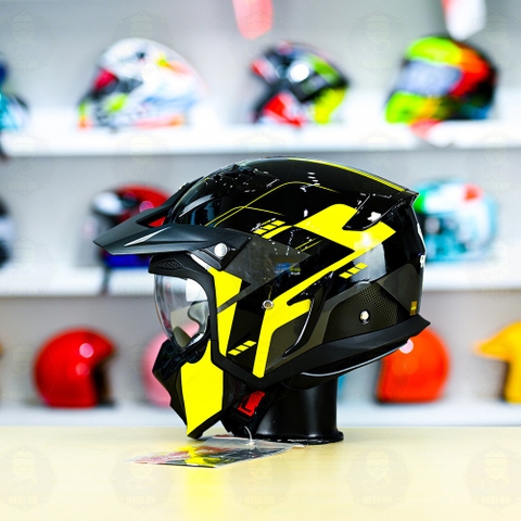 Mũ Fullface Yohe 890 NAVI T3 Đen Vàng Bóng FREESHIP