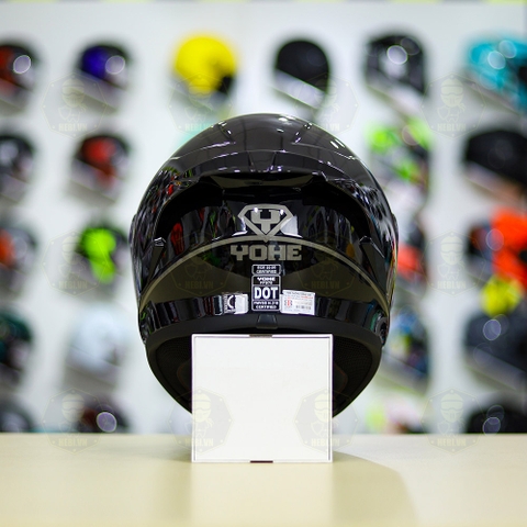 Mũ Yohe 978 Plus Đen Bóng + Kính Màu Đen FREESHIP