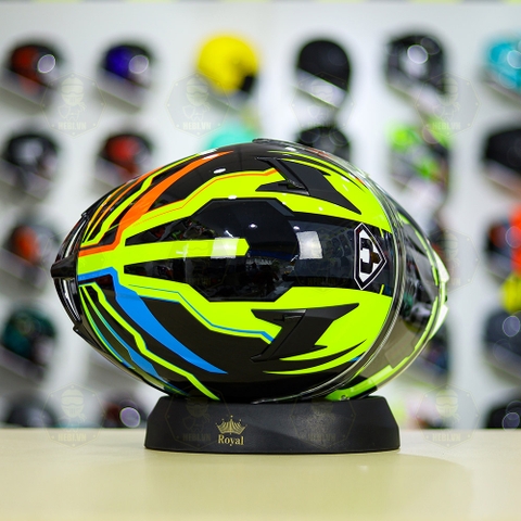 Mũ Fullface Yohe 978 PLUS 2020 SRT Cam Vàng Xanh FREESHIP