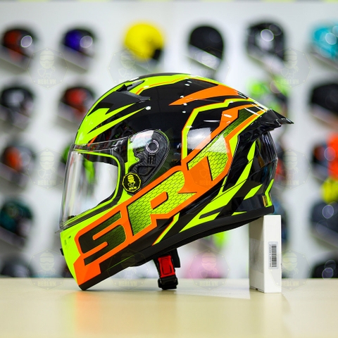 Mũ Fullface Yohe 978 PLUS 2020 SRT Cam Vàng Xanh FREESHIP