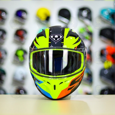 Mũ Fullface Yohe 978 PLUS 2020 SRT Cam Vàng Xanh FREESHIP