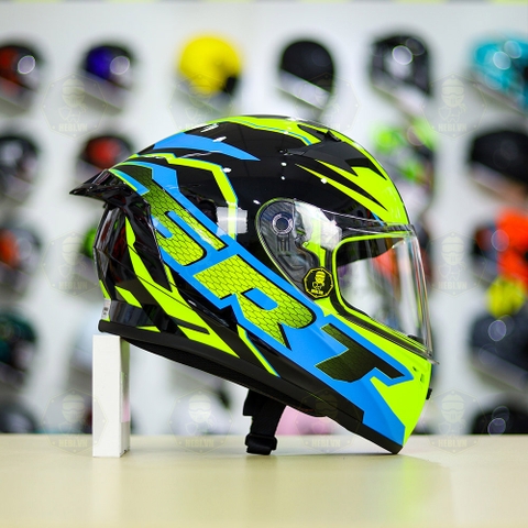 Mũ Fullface Yohe 978 PLUS 2020 SRT Cam Vàng Xanh FREESHIP