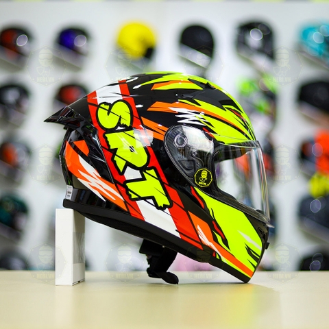 Mũ Fullface Yohe 978 PLUS 2020 SRT Đen Sọc Vàng FREESHIP