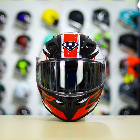 Mũ Fullface Yohe 978 PLUS 2020 SRT Trắng Đỏ FREESHIP