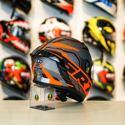 Mũ Fullface Yohe 978 PLUS 2020 SRT Xám Đỏ FREESHIP
