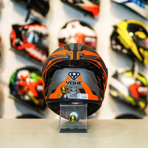 Mũ Fullface Yohe 978 PLUS 2020 SRT Xám Đỏ FREESHIP