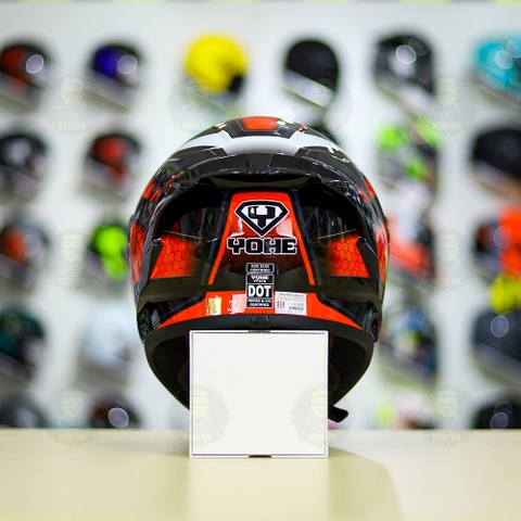 Mũ Fullface Yohe 978 PLUS 2020 T4 Đen Đỏ FREESHIP