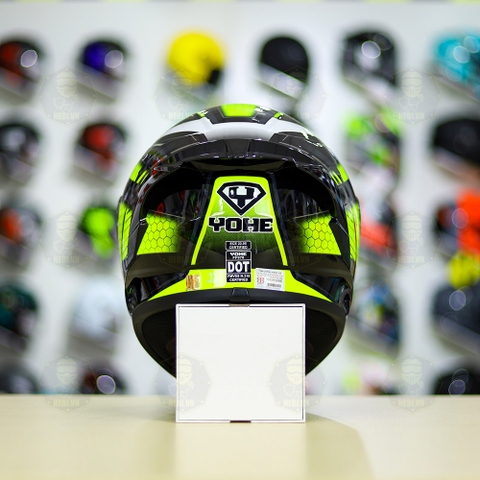 Mũ Fullface Yohe 978 PLUS 2020 T4 Đen Vàng FREESHIP