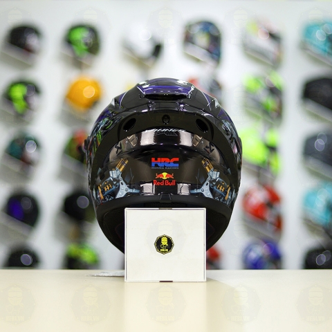 Mũ Fullface EGO E81 Đen Bóng + Tem Honda WINNER Xanh GP FREESHIP