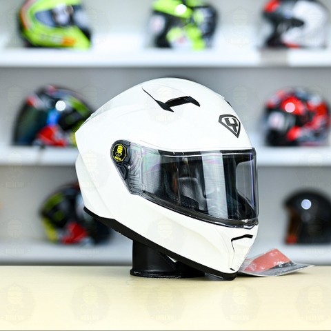Mũ Fullface Yohe 985 Trắng Bóng FREESHIP