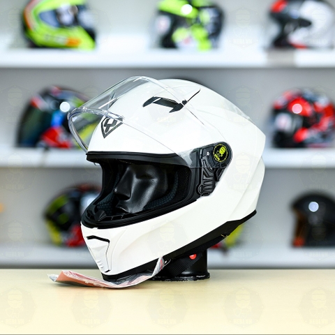 Mũ Fullface Yohe 985 Trắng Bóng FREESHIP