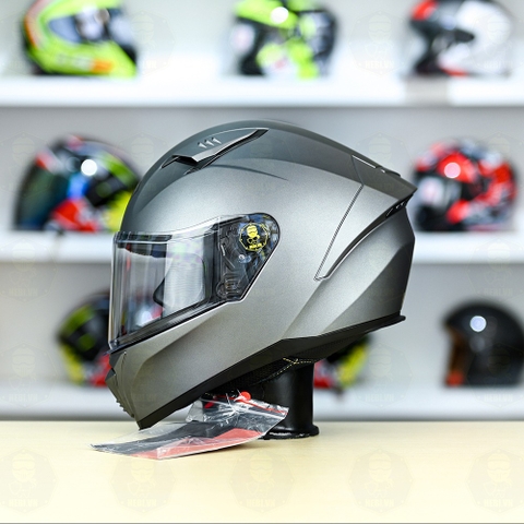 Mũ Fullface Yohe 985 Xám Titanium Nhám FREESHIP