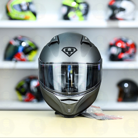 Mũ Fullface Yohe 985 Xám Titanium Nhám FREESHIP