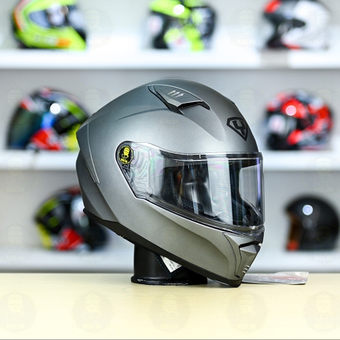 Mũ Fullface Yohe 985 Xám Titanium Nhám FREESHIP