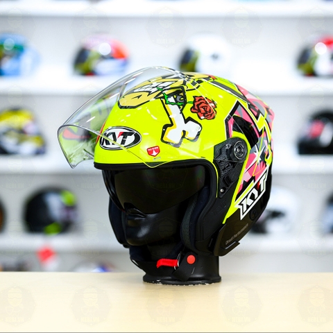 Mũ 3/4 2 kính KYT NFJ Misano - Freeship