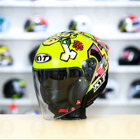 Mũ 3/4 2 kính KYT NFJ Misano - Freeship