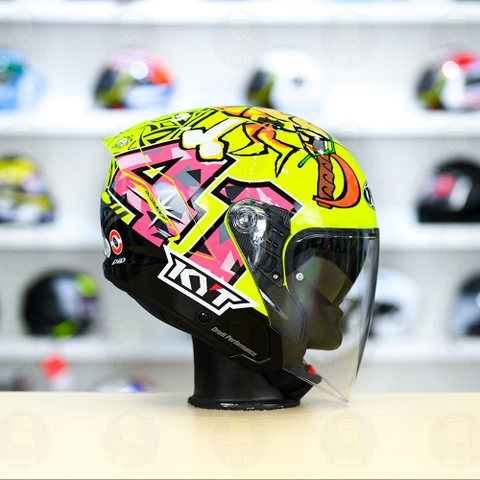 Mũ 3/4 2 kính KYT NFJ Misano - Freeship