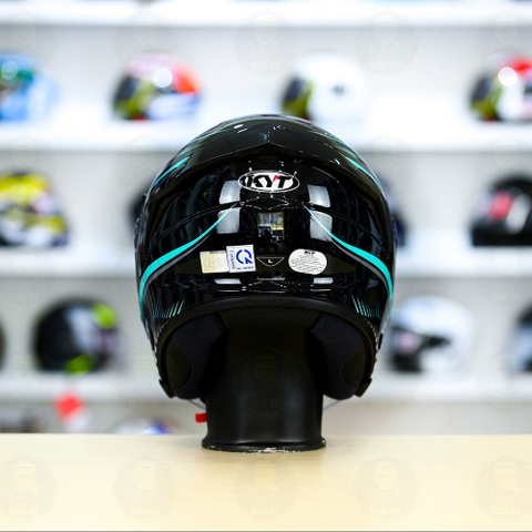 Mũ 3/4 2 kính KYT NFJ Aqua Blue - Freeship