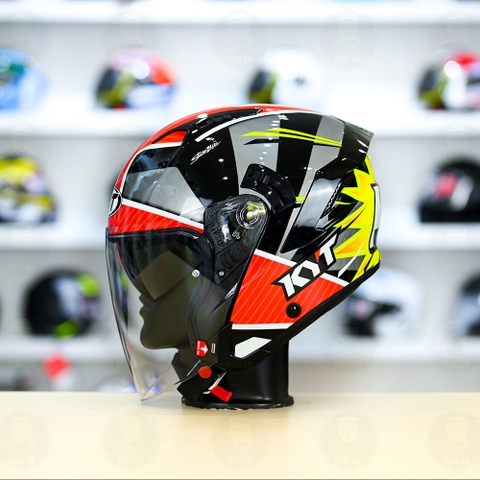 Mũ 3/4 2 kính KYT NFJ Super Kid - Freeship