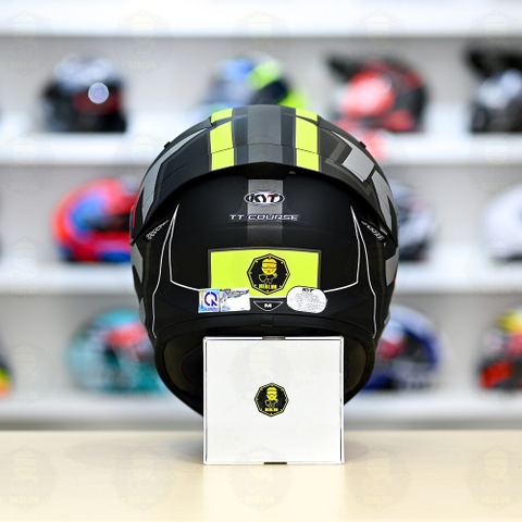 Mũ Fullface KYT TT Course Electro Vàng Đen Nhám Freeship