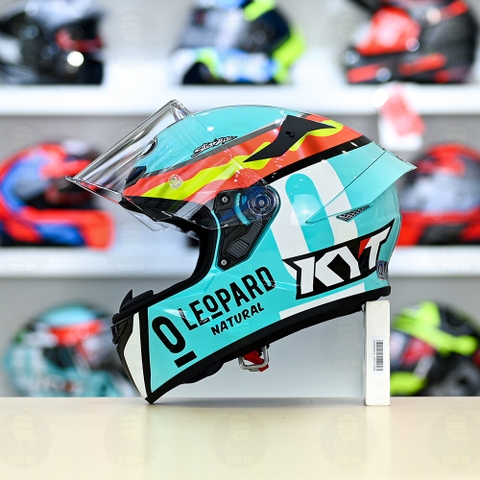 Mũ Fullface KYT TT Course Leopard Spain FREESHIP