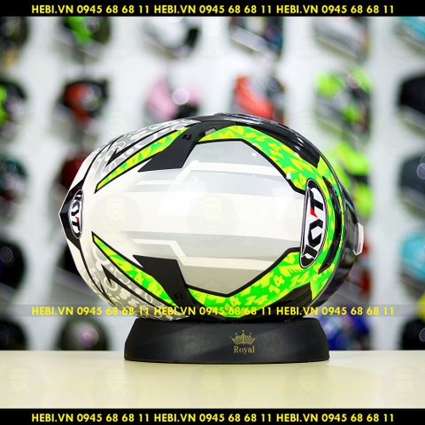 Mũ Fullface KYT TT Course Camo Xanh Trắng FREESHIP