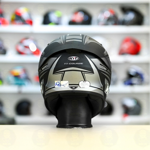 Mũ Fullface KYT TT Course TOURIST Xám Đen Nhám FREESHIP
