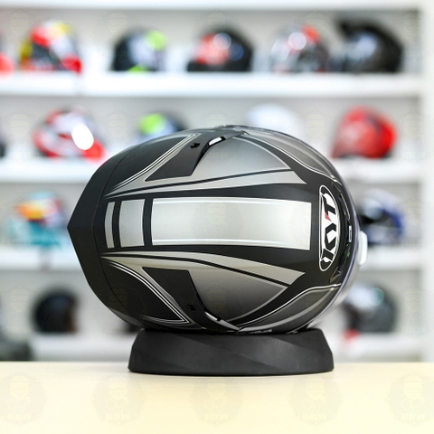 Mũ Fullface KYT TT Course TOURIST Xám Đen Nhám FREESHIP