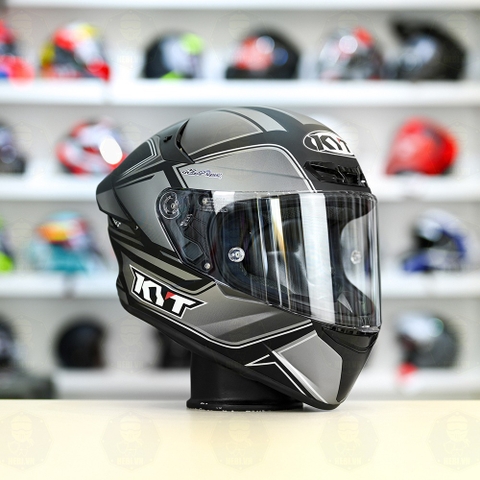 Mũ Fullface KYT TT Course TOURIST Xám Đen Nhám FREESHIP