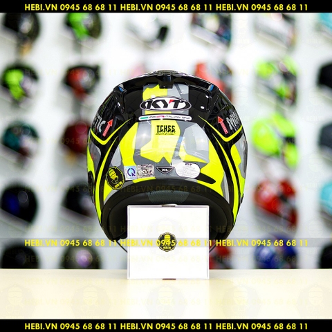 Nón 3/4 2 kính KYT VENOM Minetic Vàng Neon - FREESHIP