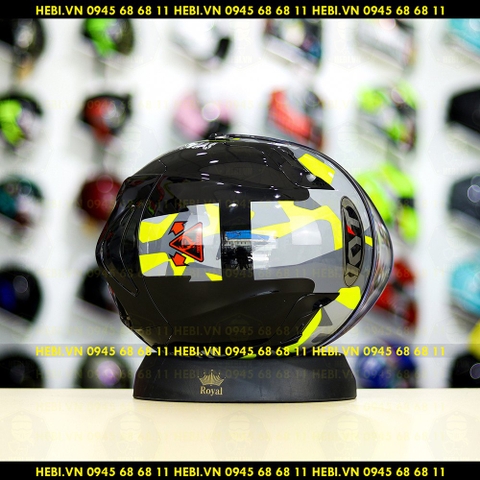 Nón 3/4 2 kính KYT VENOM Minetic Vàng Neon - FREESHIP