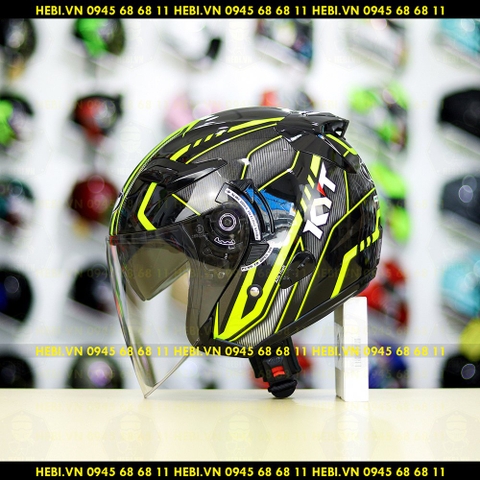 Nón 3/4 2 kính KYT VENOM Arrow - FREESHIP