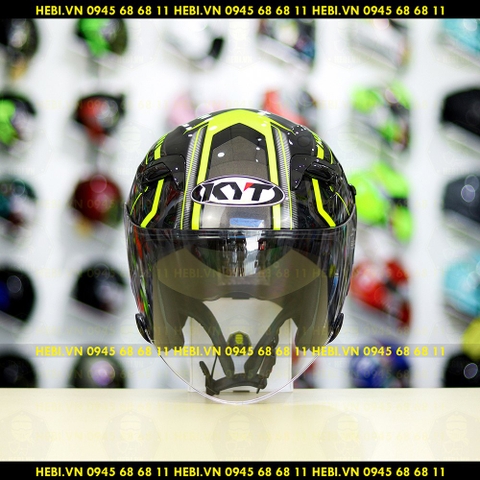 Nón 3/4 2 kính KYT VENOM Arrow - FREESHIP