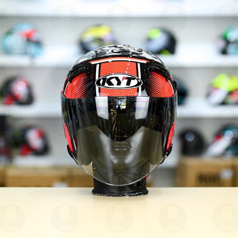 Nón 3/4 2 kính KYT VENOM GILANG - FREESHIP