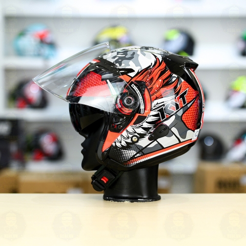 Nón 3/4 2 kính KYT VENOM GILANG - FREESHIP