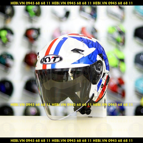 Nón 3/4 2 kính KYT VENOM Start - FREESHIP