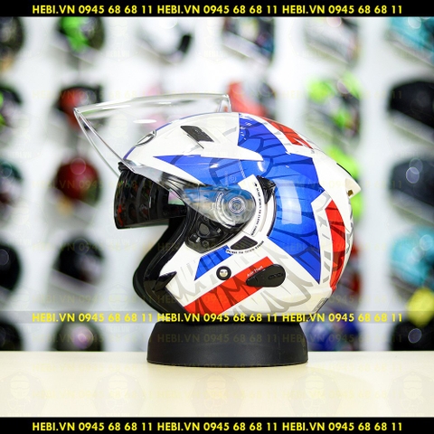 Nón 3/4 2 kính KYT VENOM Start - FREESHIP