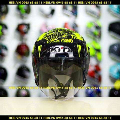 Nón 3/4 2 kính KYT VENOM Thitipong - FREESHIP