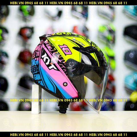 Nón 3/4 2 kính KYT VENOM Thitipong - FREESHIP