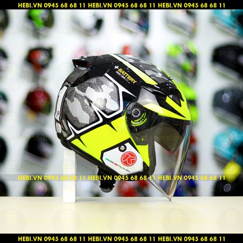 Nón 3/4 2 kính KYT VENOM No.41 Gunmetal - FREESHIP