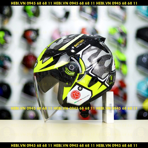 Nón 3/4 2 kính KYT VENOM No.41 Gunmetal - FREESHIP