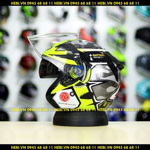 Nón 3/4 2 kính KYT VENOM No.41 Gunmetal - FREESHIP